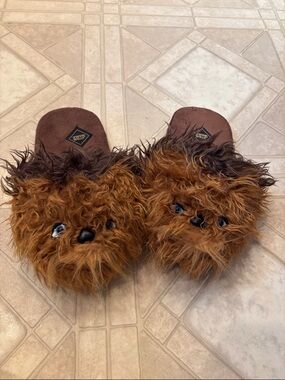 Star Wars Chewbacca Men's 3D Character Plush Slippers large 10/11